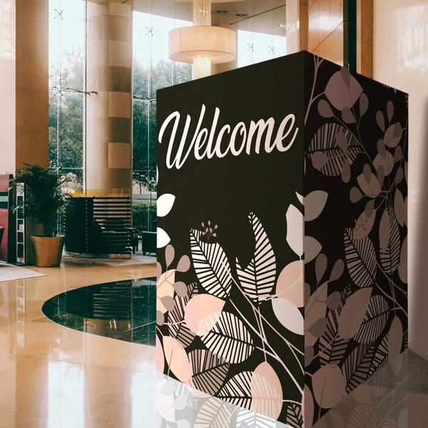 Fabric Tower Graphic Display Fabric Tower Graphic Display