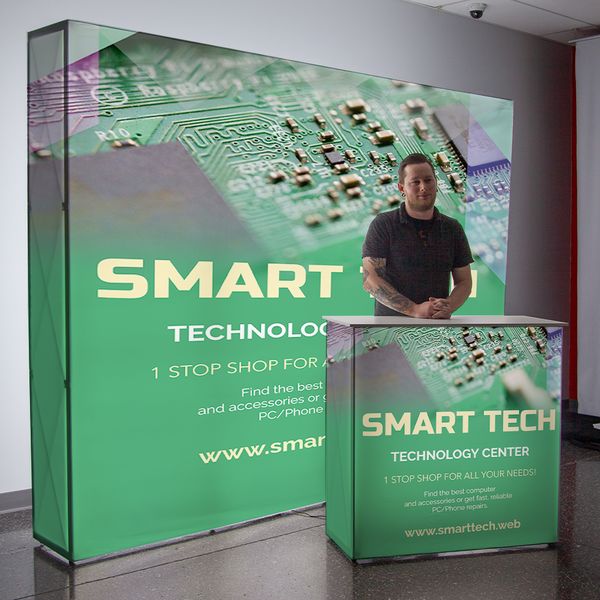 SEG Promo Counter with person