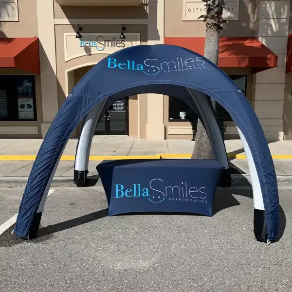 Air tent for a customer