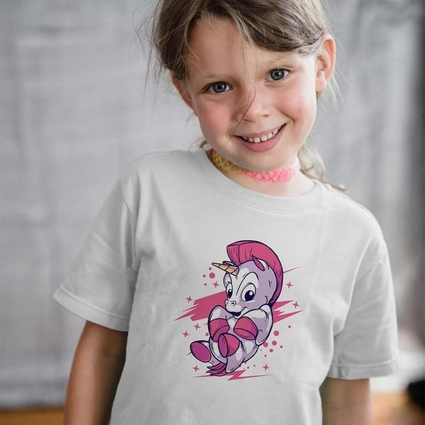 Girl wearing a DTF Shirt