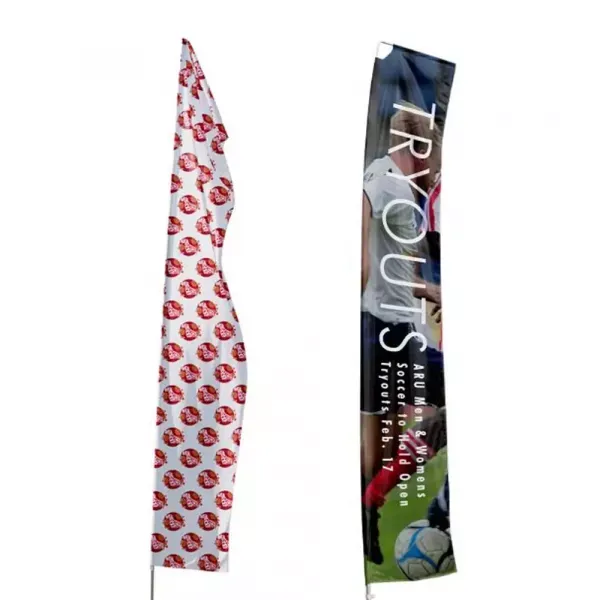 Rectangular feather flags