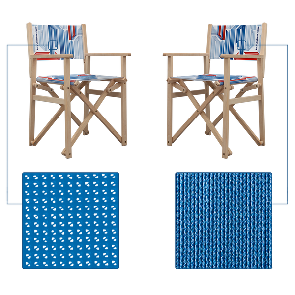 Showcasing the material options available for the custom chairs which include mesh vinyl and polyester fabric Showcasing the material options available for the custom chairs which include mesh vinyl and polyester fabric