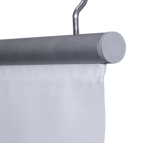 This hard plastic end cap can be inserted into the end of the Aluminum Keder Profile without the use of tools