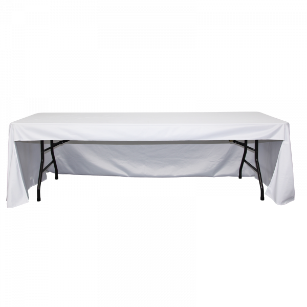 Tex Visions offers table covers in 4-Sided and 3-Sided coverage to satisfy your clients' needs