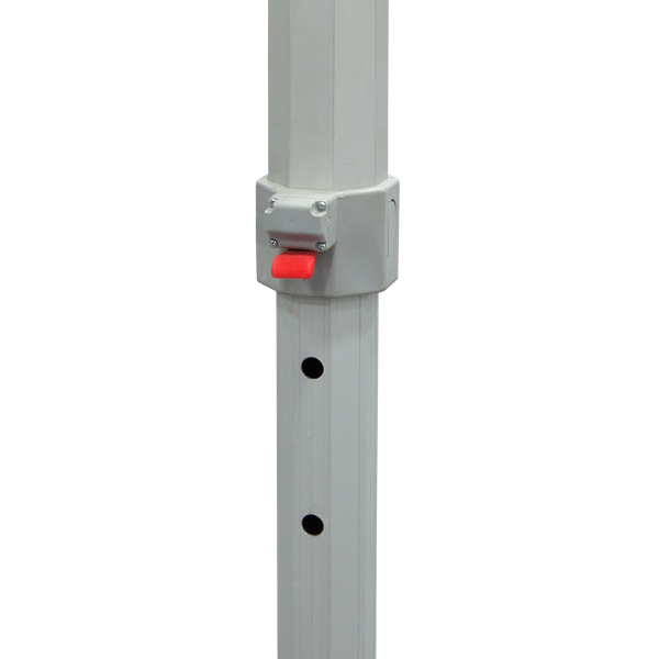 Easily raise/lower the height of the tent with the height adjustable legs