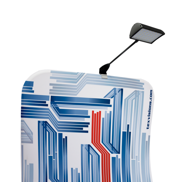 Attaches easily to a wide range of displays including the Tension Fabric Display Systems and Display Walls