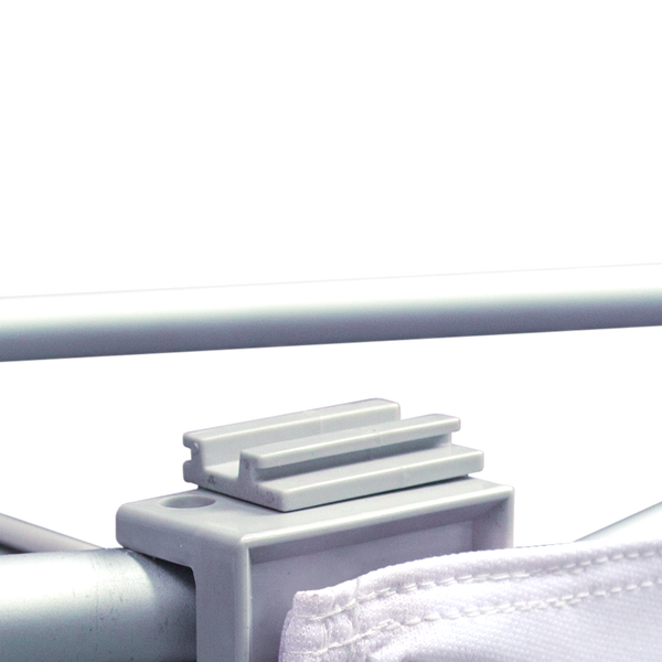Your client can use Pop Up Lights with this display, which attach via included mounts Your client can use Pop Up Lights with this display, which attach via included mounts