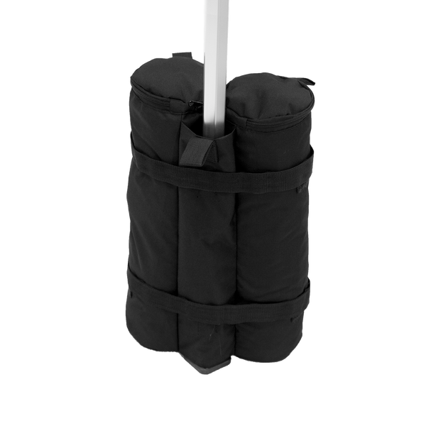Clasps firmly around tent leg and adds an additional 50lb of support to tent frame Clasps firmly around tent leg and adds an additional 50lb of support to tent frame