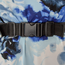 Buckles around the abdomen for extra security. Buckles around the abdomen for extra security.