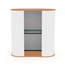Features shelving for easy access to resources Features shelving for easy access to resources