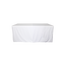 White fitted table cover