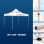 10' x 10' Basic tent is finished in steel 10' x 10' Basic tent is finished in steel