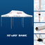 10' x 20' Basic Tent available in cream white finish 10' x 20' Basic Tent available in cream white finish