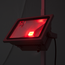 LED flood light with red color setting LED flood light with red color setting