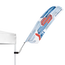 Attract attention with a feather flag flying shape