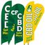 CBD Flag CBD Feather Flag Set