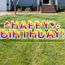 Happy Birthday Yard Letters Happy Birthday Yard Letters