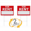 Rent sign comes as double-sided