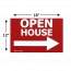 Stock yard sign with arrow