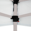Stock white canopy is connected to the frame with hook-and-loop fasteners Stock white canopy is connected to the frame with hook-and-loop fasteners
