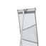 To assemble this display, hook the frame’s clamping rails to the 3-part pole To assemble this display, hook the frame’s clamping rails to the 3-part pole