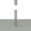 Simply mount the aluminum pole onto the steel plate for a sturdy base structure Simply mount the aluminum pole onto the steel plate for a sturdy base structure
