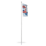 Flagpole basic that is adjustable and can be mounted in the ground. Flagpole basic that is adjustable and can be mounted in the ground.