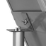 This snap frame is mounted to the hardware at an angle so the print can be read easily without a harsh glare This snap frame is mounted to the hardware at an angle so the print can be read easily without a harsh glare