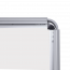 This user-friendly display frame snaps open without the use of tools for easy print installation and changes This user-friendly display frame snaps open without the use of tools for easy print installation and changes