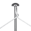 The cord at the top of your client’s custom print hooks onto the telescopic pole for effortless print changes The cord at the top of your client’s custom print hooks onto the telescopic pole for effortless print changes