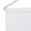 Your client’s custom print is finished with a pole sleeve at the top to accommodate the cord for mounting Your client’s custom print is finished with a pole sleeve at the top to accommodate the cord for mounting