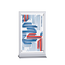 The smallest size of our Table Display has a 6”x 9” aluminum frame that holds a 4”x7” custom print The smallest size of our Table Display has a 6”x 9” aluminum frame that holds a 4”x7” custom print