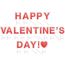 Happy Valentine's Day come with stakes for easy assembly