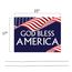 Dimensions of God Bless America Yard Sign