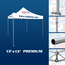 Close up for the 13'x13' tent frame