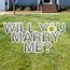 Will You Marry Me yard cards Will You Marry Me Yard Signs