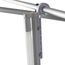 Hook side of the holder is placed onto the display's bars