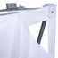 Print attaches to the Pop Up using hook-and-loop fastener around the perimeter of the frame hardware
