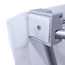 When using a wraparound print, hook-and-loop fastener secures the print around the frame. When using a wraparound print, hook-and-loop fastener secures the print around the frame.