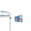 Attach any advertising tent flag to the Advertising Tent Flag Holder 75° Attach any advertising tent flag to the Advertising Tent Flag Holder 75°