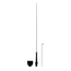 The Car Bowflag® Rectangular Curve attaches to the pole by sliding the pole through the pole sleeve and attaching the bungees The Car Bowflag® Rectangular Curve attaches to the pole by sliding the pole through the pole sleeve and attaching the bungees