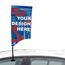 Car Rectangular Curve Flag Car Rectangular Curve Flag