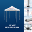 Hex Pavilion Tent Frame features hexagonal aluminum tent legs with adjustment levers and rooftop crank Hex Pavilion Tent Frame features hexagonal aluminum tent legs with adjustment levers and rooftop crank
