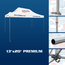 Premium Tent Frame features octagonal aluminum tent legs with thick steel feet and adjustment levers and rooftop crank Premium Tent Frame features octagonal aluminum tent legs with thick steel feet and adjustment levers and rooftop crank