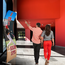 Large indoor signage in a shape that draws attention and with a print made of natural looking polyester fabric material Large indoor signage in a shape that draws attention and with a print made of natural looking polyester fabric material