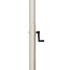Adjustable crank lowers/heightens the pole and then can be removed for safety Adjustable crank lowers/heightens the pole and then can be removed for safety